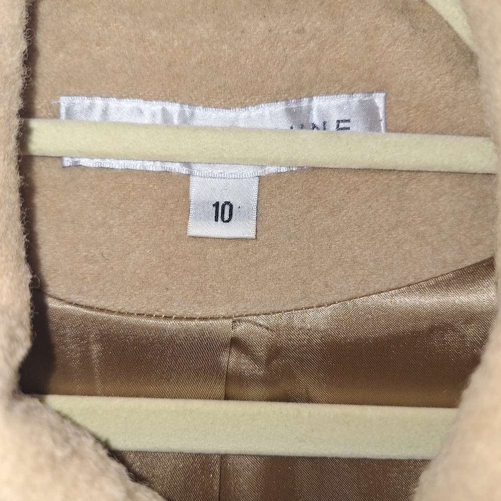 Women's Tan Toggle Coat - Picture 4 of 14